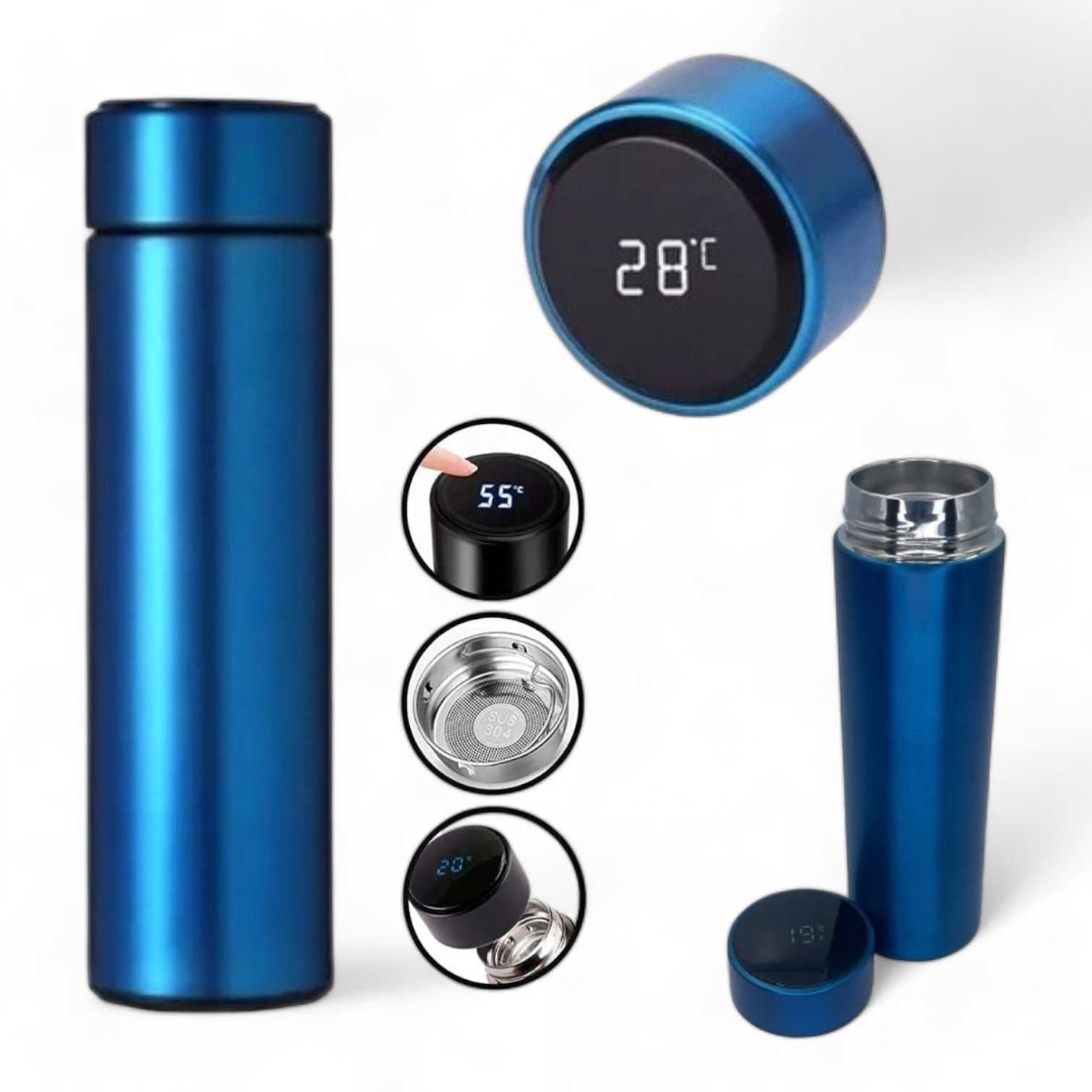 Termo Inteligente 500ml con Sensor de Temperatura.
